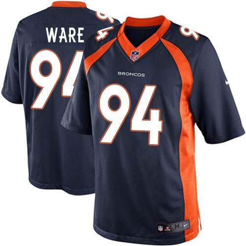 Men's Limited DeMarcus Ware Nike Jersey Navy Blue Alternate - #94 NFL Denver Broncos